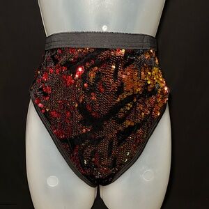 East west label sequins bottoms